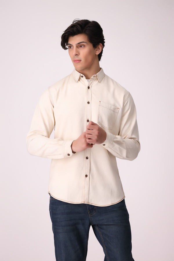 TEXTURED SLIM FIT WOVEN SHIRT