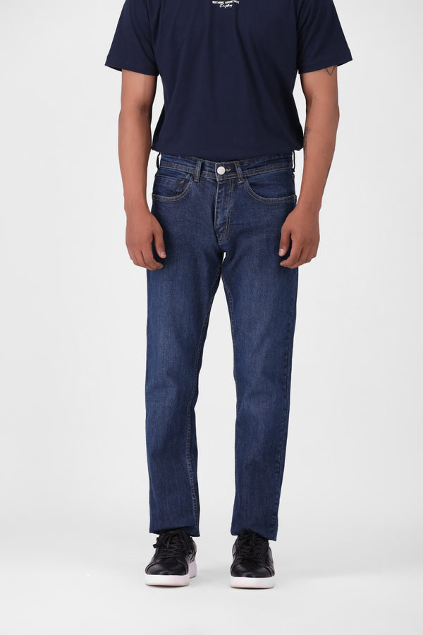 BLUE STRAIGHT FIT JEANS