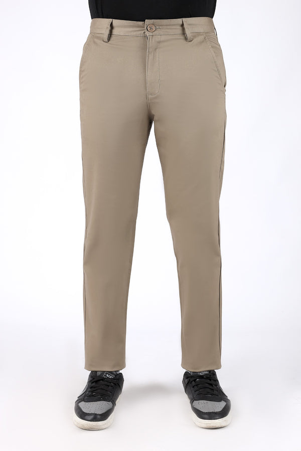 TAPPERED FIT COTTON PANTS