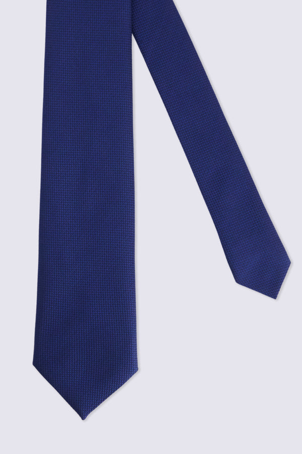 BLUE TEXTURED TIE