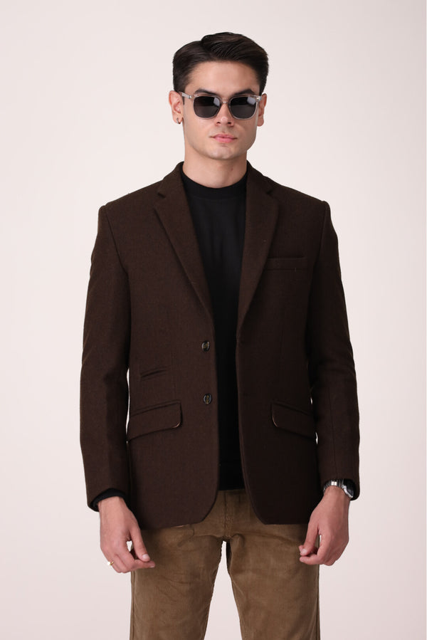 TEXTURED SLIM FIT COAT