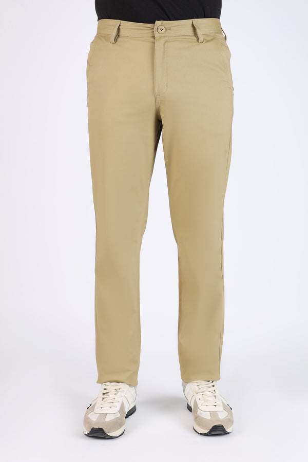 TAPPERED FIT COTTON PANTS