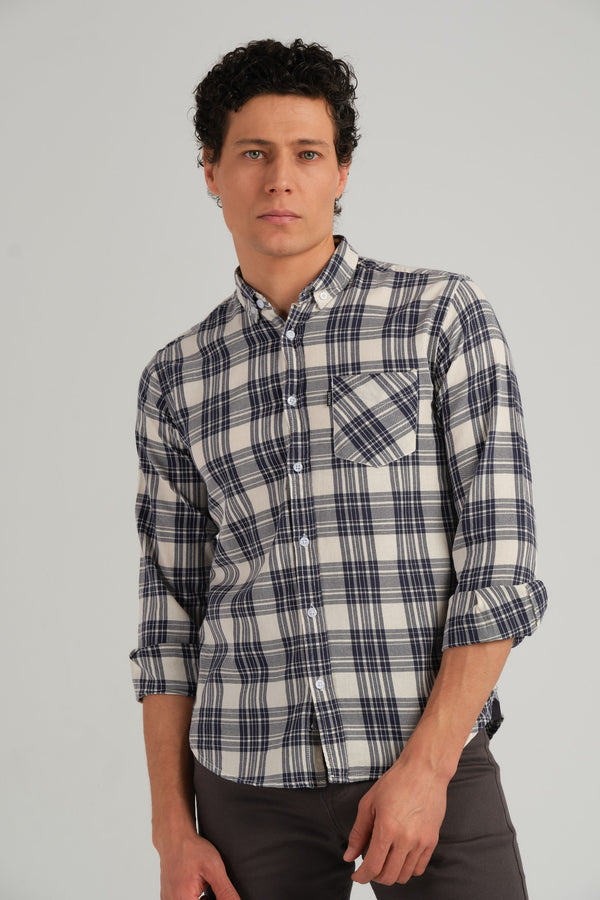 CHECKERED SLIM FIT SHIRT
