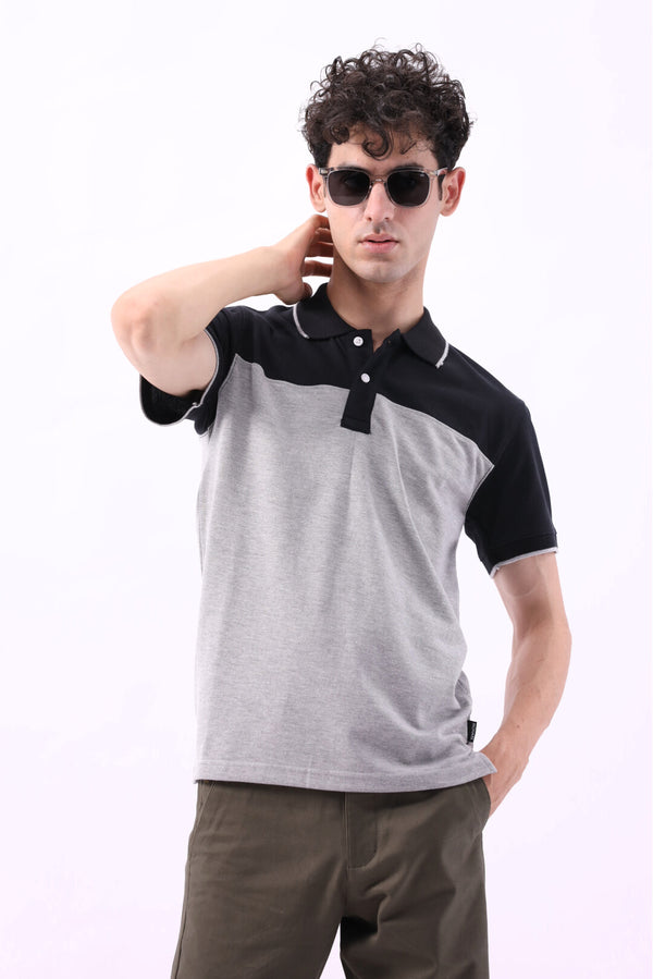 CUT & SEW PIQUE POLO SHIRT