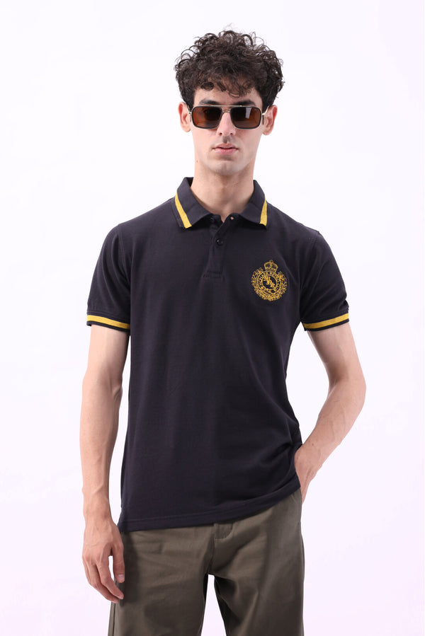 POLO SHIRT WITH ROYAL EMBLEM