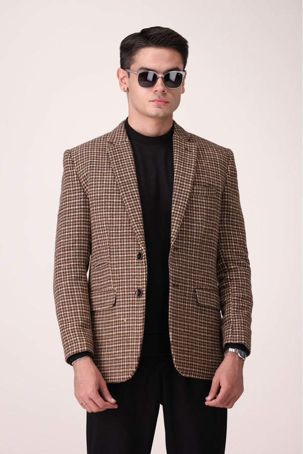 TEXTURED SLIM FIT BLAZER