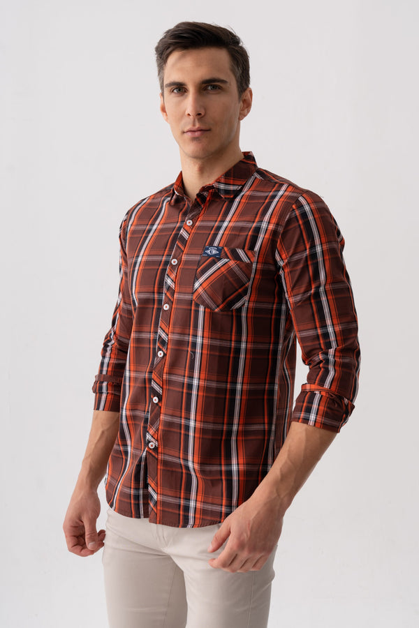 CHECKERED SLIM FIT SHIRT