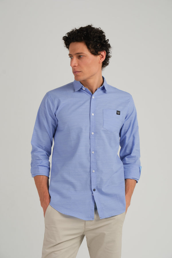 TEXTURED SLIM FIT WOVEN SHIRT