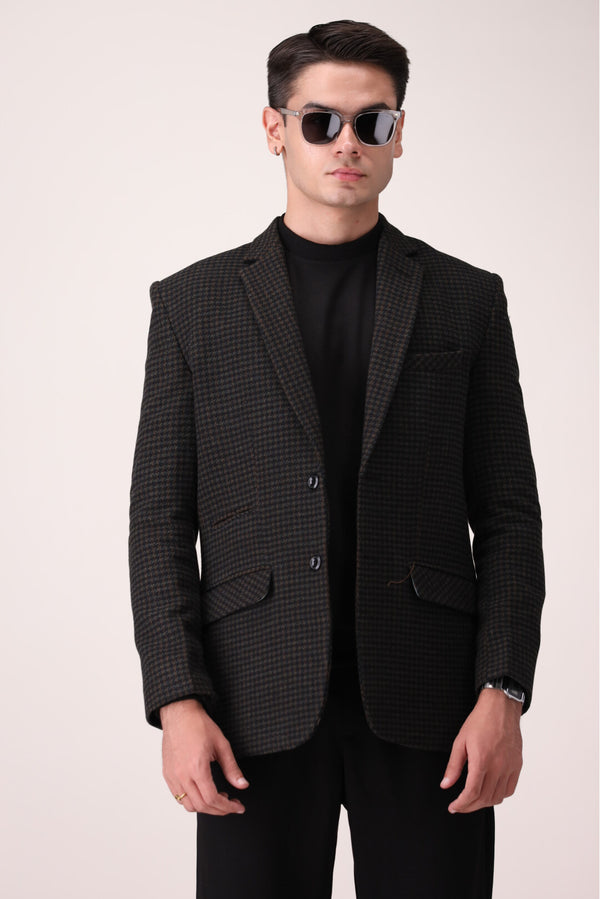 HOUNDSTOOTH CHECK COAT