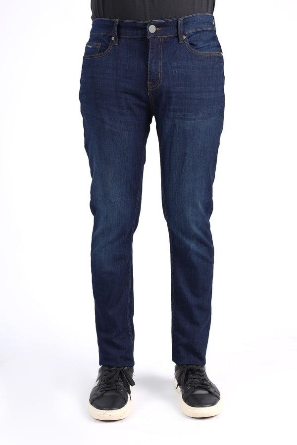 SLIM STRAIGHT DENIM JEANS