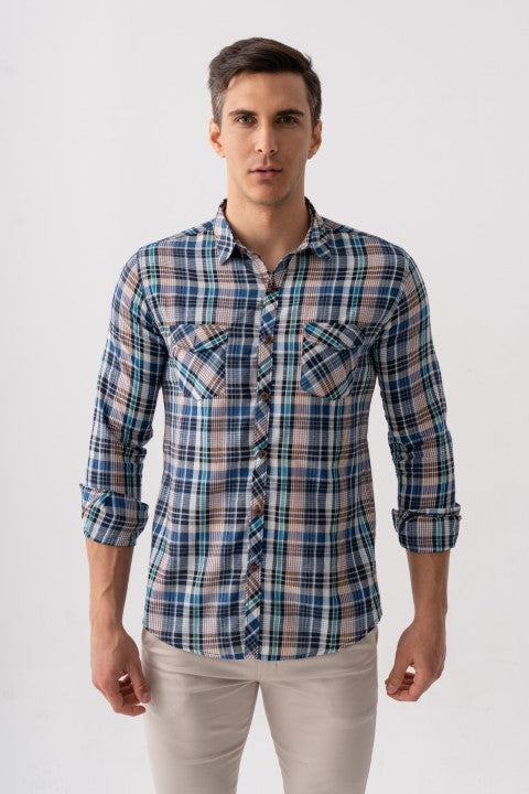 CHECKERED SLIM FIT SHIRT