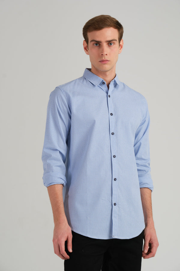 MICRO-CHECK SLIM FIT SHIRT