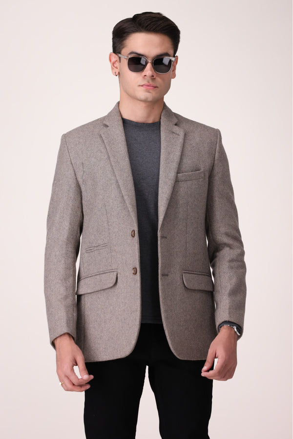 TEXTURED SLIM FIT COAT