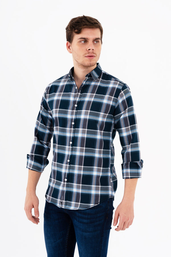 CHECKERED SLIM FIT SHIRT