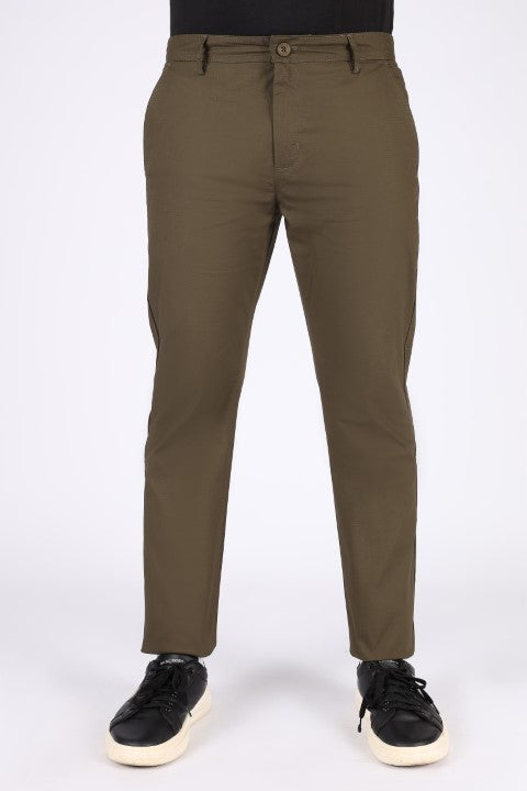 TEXTURED SLIM FIT CHINO PANTS