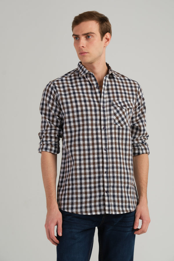 CHECKERED SLIM FIT SHIRT