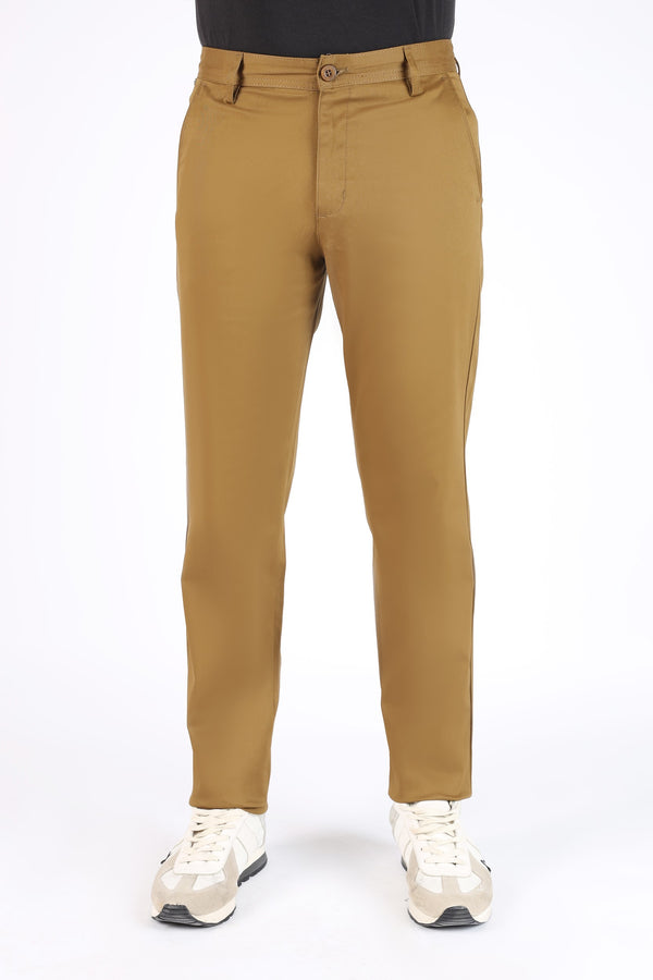 TAPPERED FIT COTTON PANTS