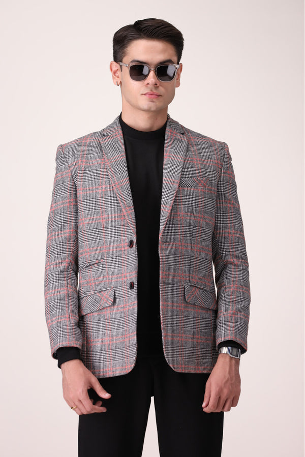 CHECK SLIM FIT BLAZER