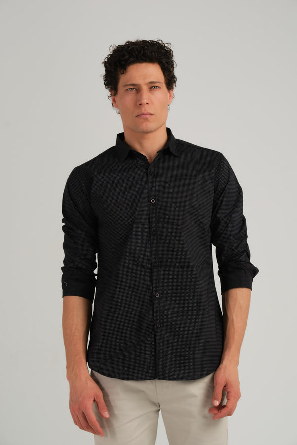 PIN DOT SLIM FIT SHIRT
