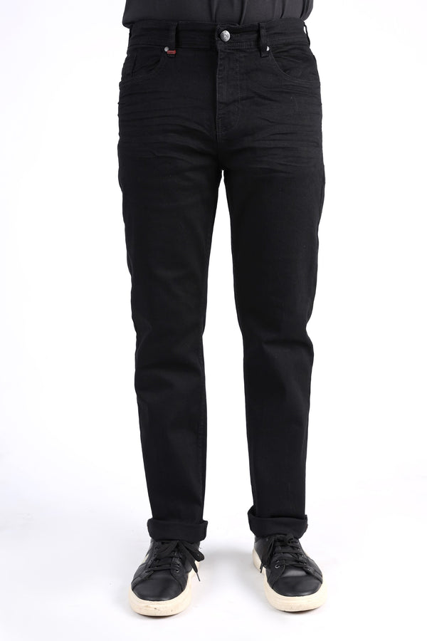 SLIM STRAIGHT DENIM JEANS