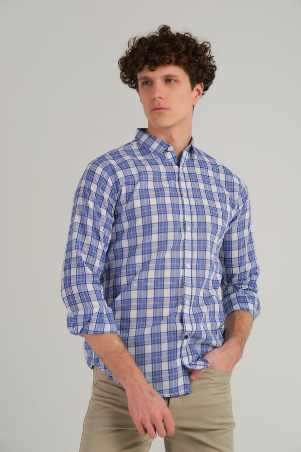 CHECKERED SLIM FIT SHIRT