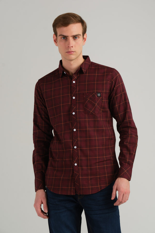CHECKERED SLIM FIT SHIRT