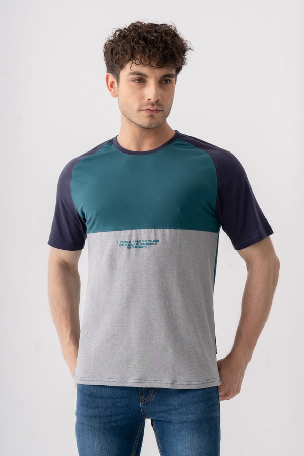 CUT & SEW CREW NECK T-SHIRT