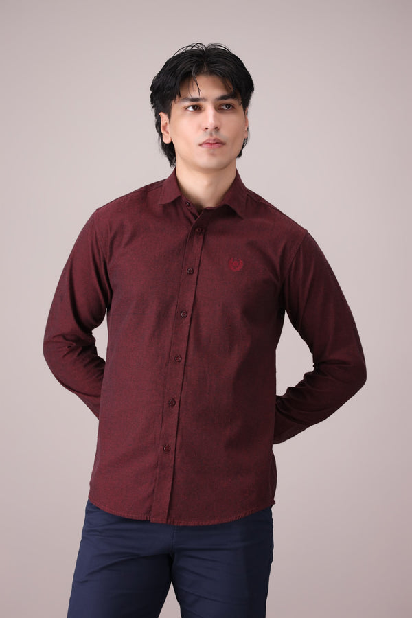 SOLID SLIM FIT SHIRT