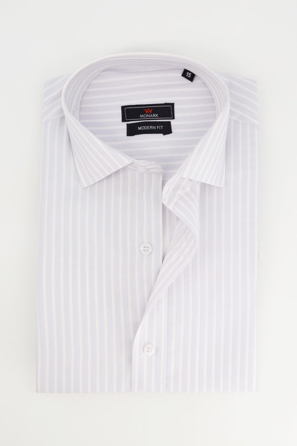 GREY STRIPES FORMAL SHIRT