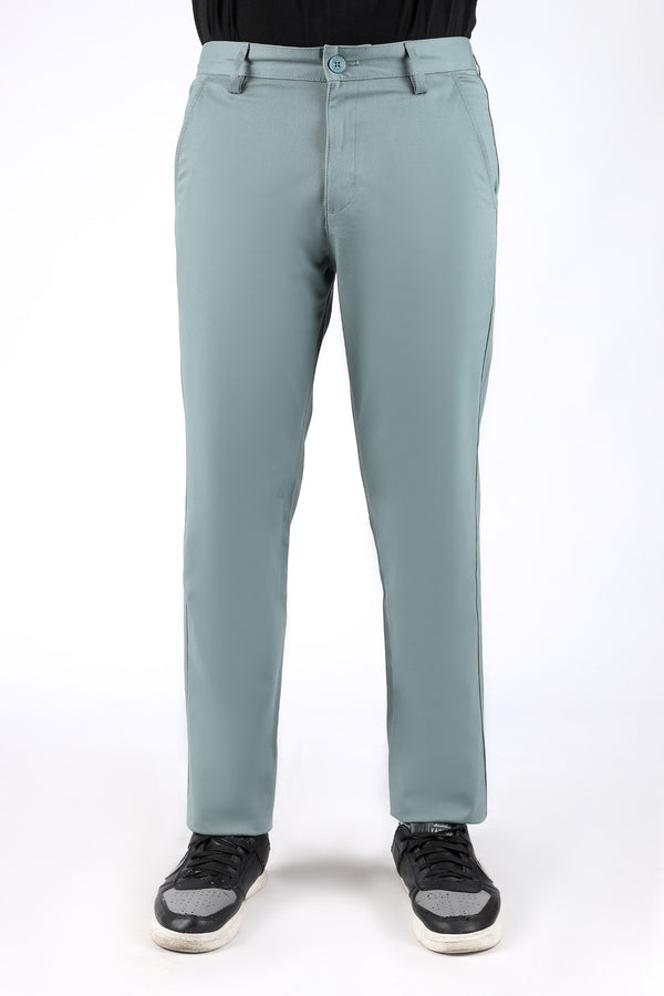 TAPPERED FIT COTTON PANTS