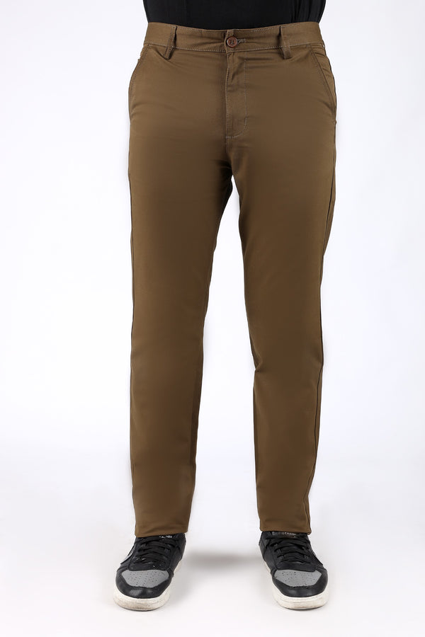 TAPPERED FIT COTTON PANTS