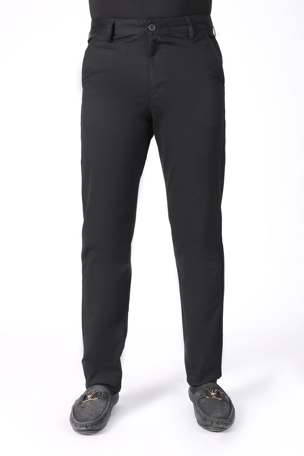 TAPPERED FIT COTTON PANTS