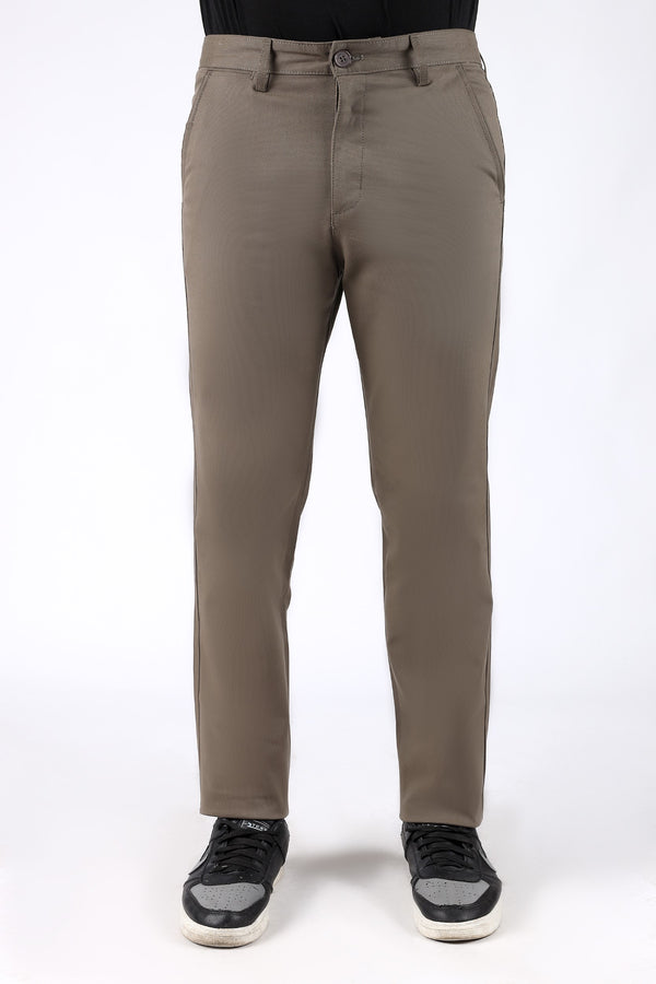 TAPPERED FIT COTTON PANTS