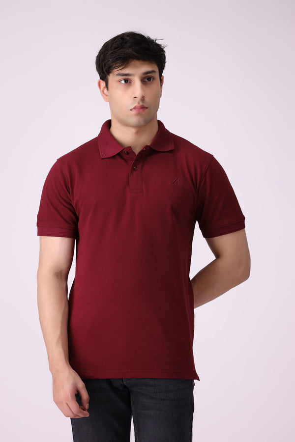 BoneCollar Maroon Polo Shirt