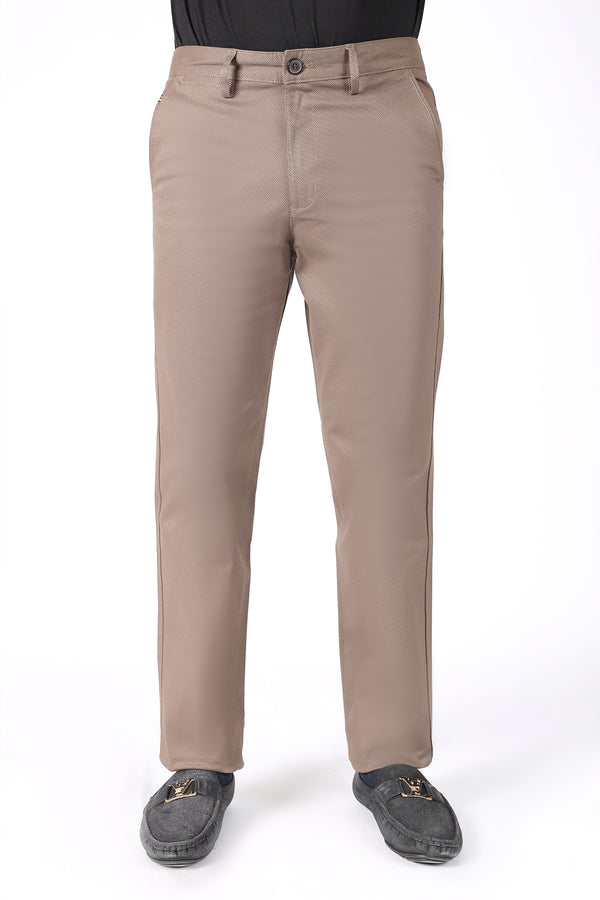 TAPPERED FIT COTTON PANTS