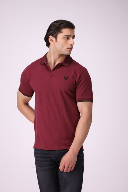 Burgandy Color Polo Shirt