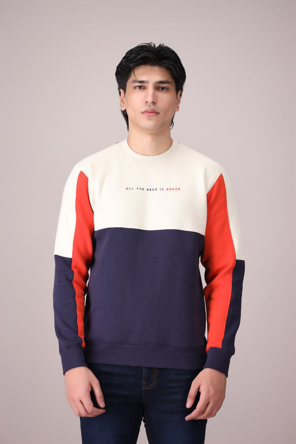 CUT & SEW SWEATSHIRT