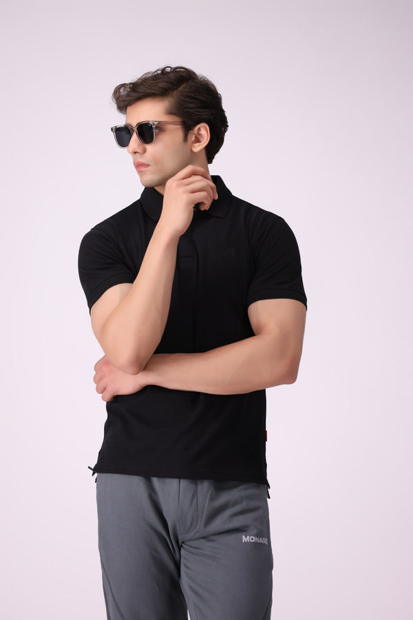 BoneCollar Black Polo Shirt