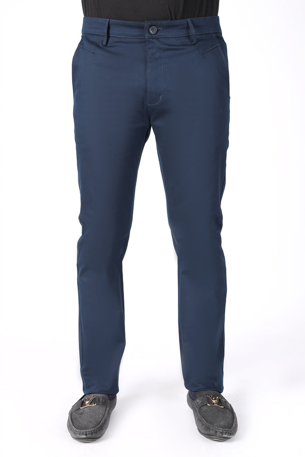 TAPPERED FIT COTTON PANTS