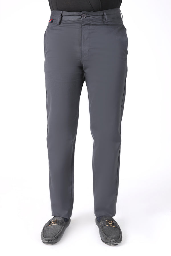 TAPPERED FIT COTTON PANTS