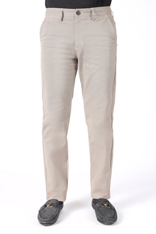 TAPPERED FIT COTTON PANTS