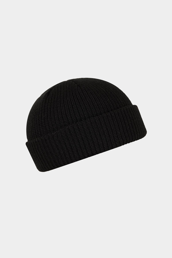 Black Classic Knitted Beanie