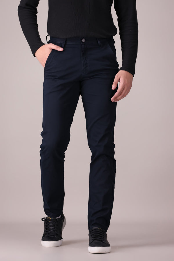 TAPPERED FIT COTTON PANTS