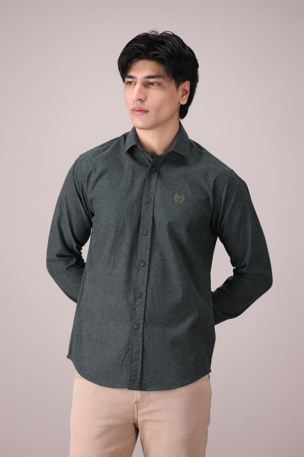 TEXTURED SLIM FIT WOVEN SHIRT