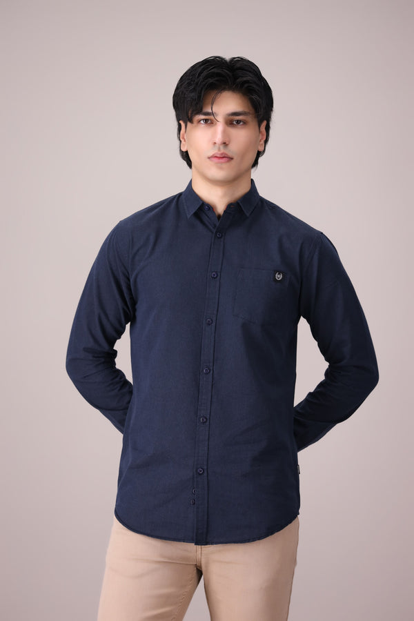 TEXTURED SLIM FIT WOVEN SHIRT