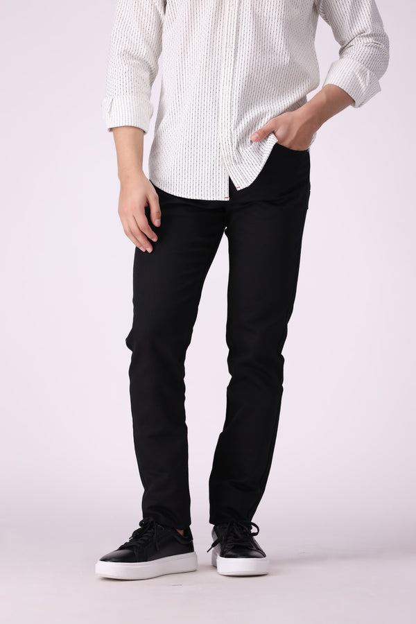 Black Tappered Fit Pants