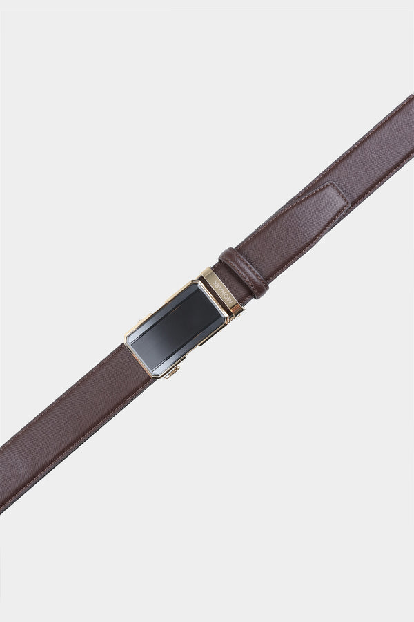 Brown Urban Lock Formal Belt