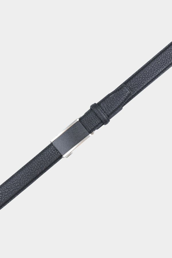 Black Stone Textured Rachet Belt Buckel