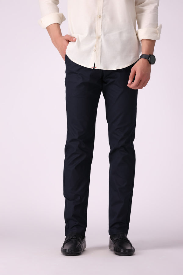 Navy Blue Cotton Pant