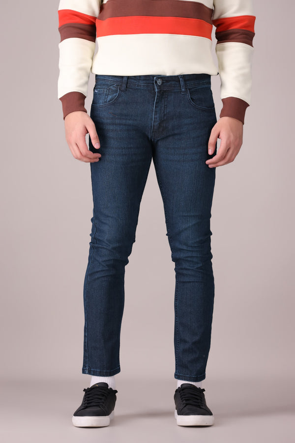 SLIM-STRAIGHT STRETCH JEANS